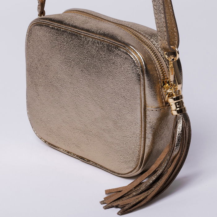 Geanta Crossbody Shopika din Piele Naturala
