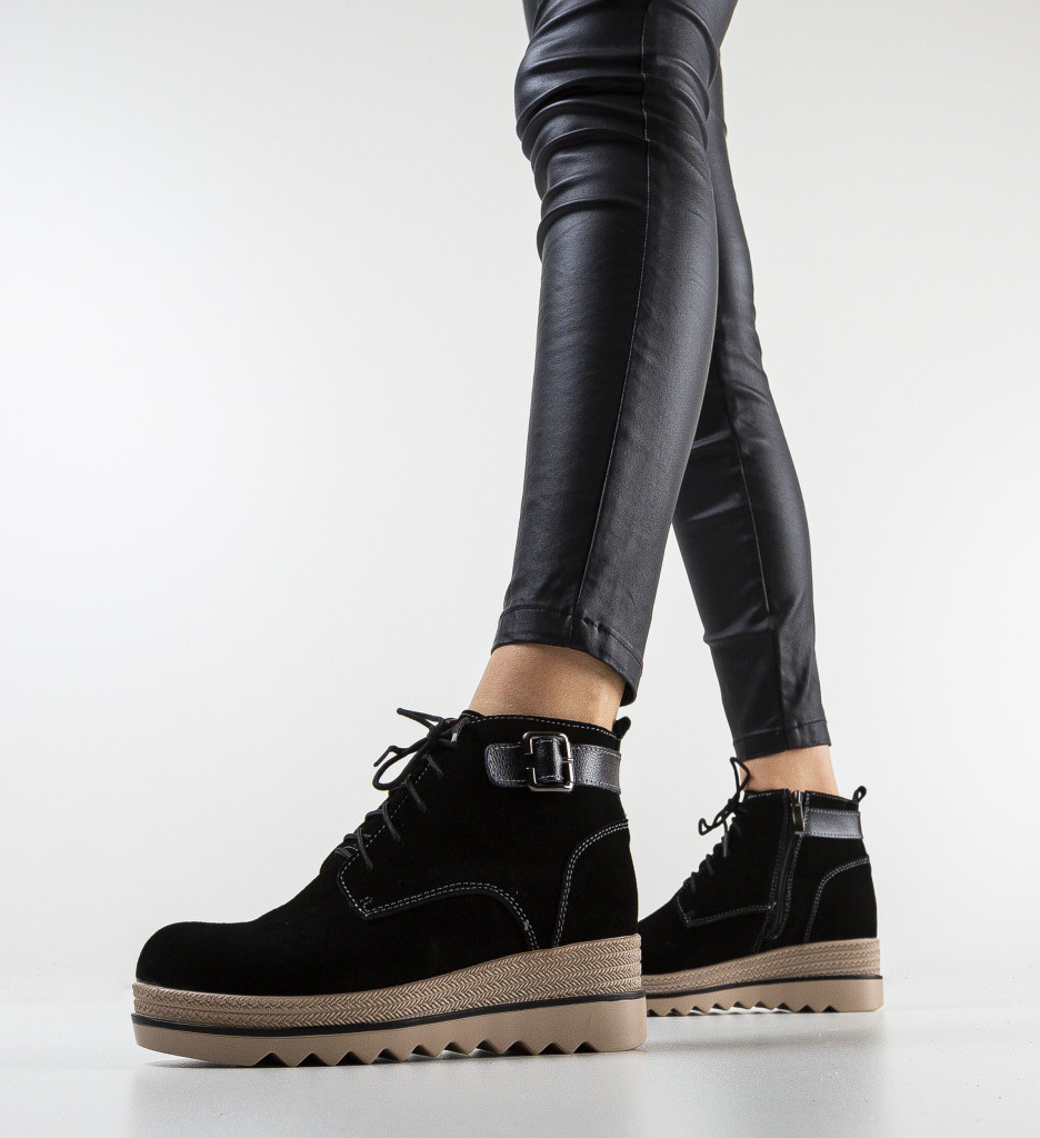 Ghete Kniz Negre | Eleganță și Confort - imagine 3
