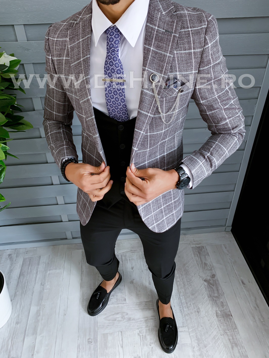 Tinuta Smart Casual Barbati B1541 - 4 Piese Slim Fit