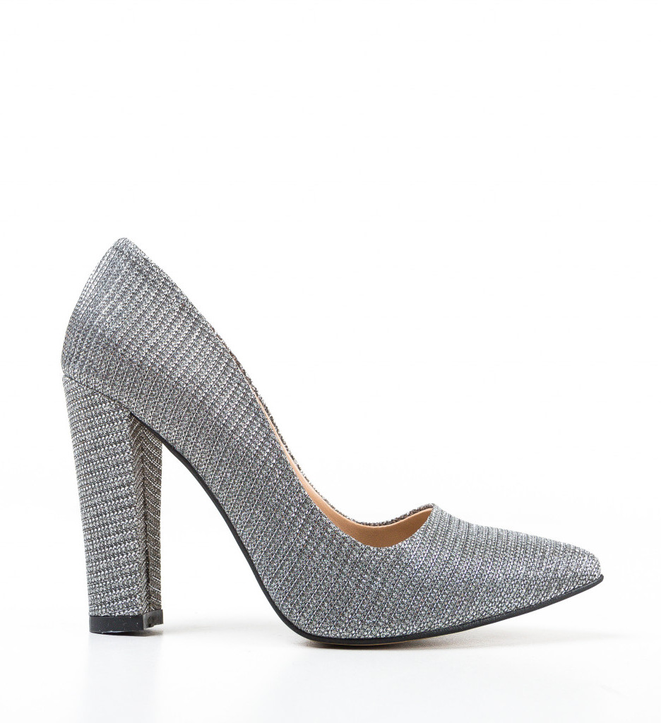 Pantofi Perez Argintii 2 - Eleganță Stilată - imagine 5