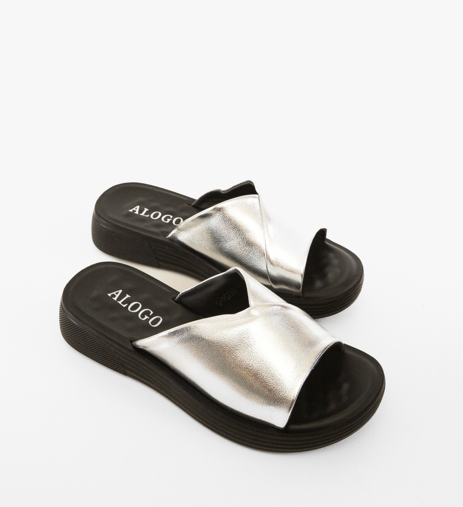 Sandale Dama Byrka Argintii | Eleganta si Confort - imagine 5