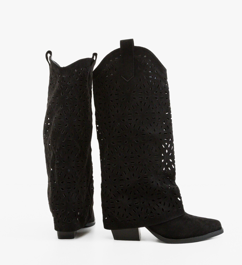 Cizme Dama Herte Negre | Eleganță și Confort - imagine 3