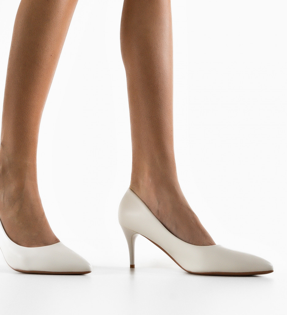 Pantofi Gangel Albi - Eleganță și Stil - imagine 3