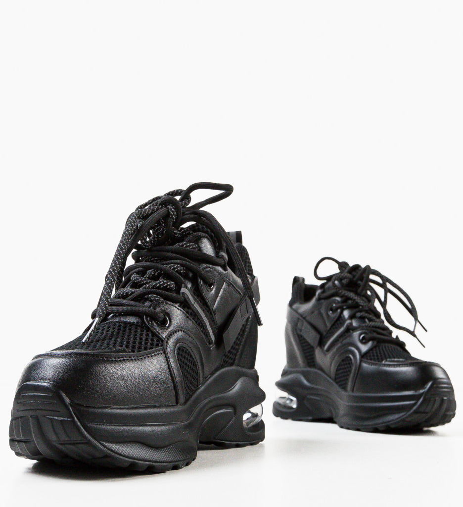 Sneakers Dama Letigo Negri - Confort și Stil - imagine 6