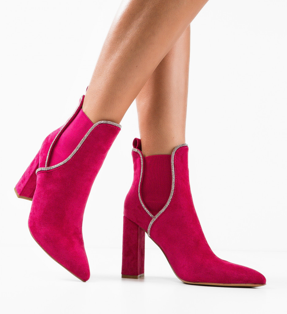 Botine Dama Mckay Fuchsia | Stil Unic - imagine 4
