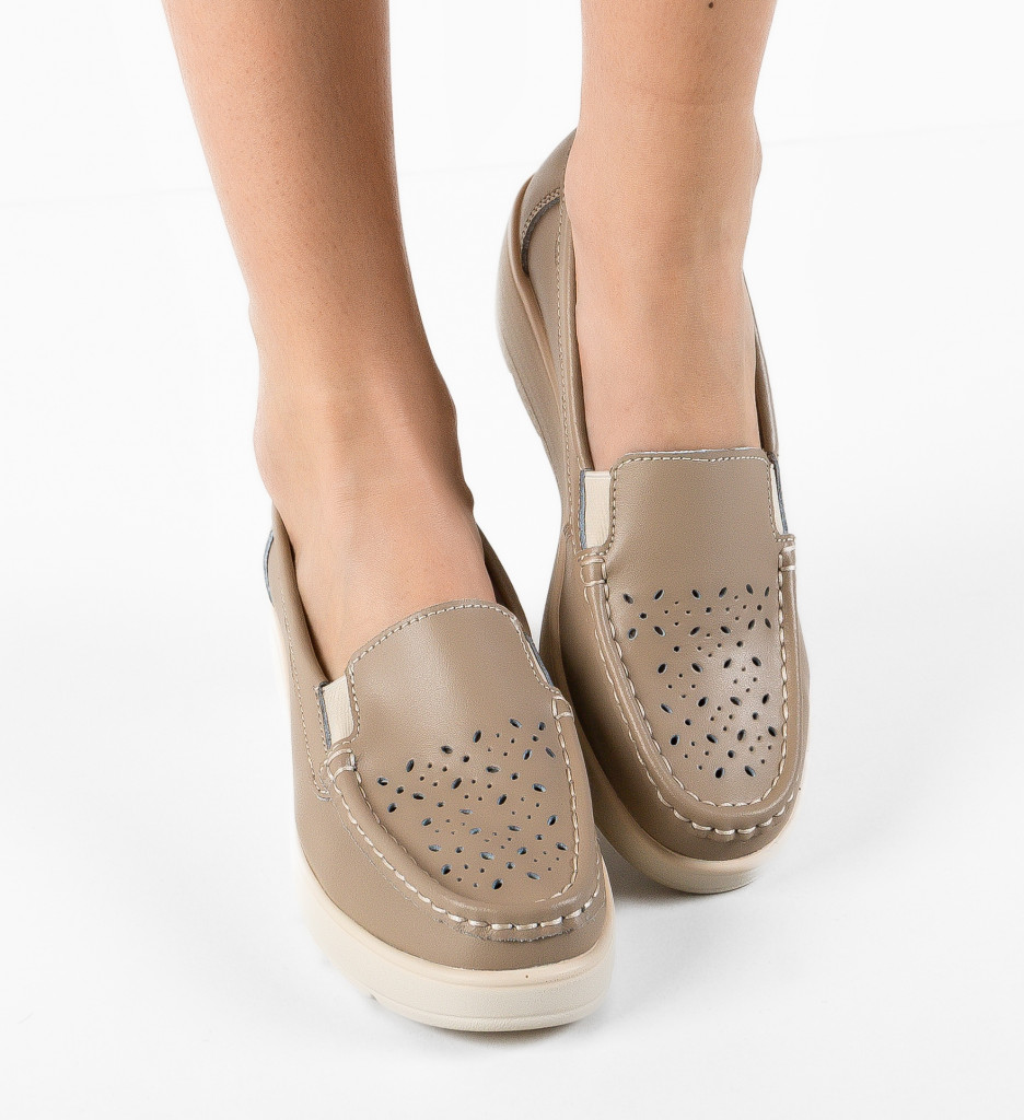 Pantofi Casual Atic Bej - Confort și Stil Zilnic - imagine 4