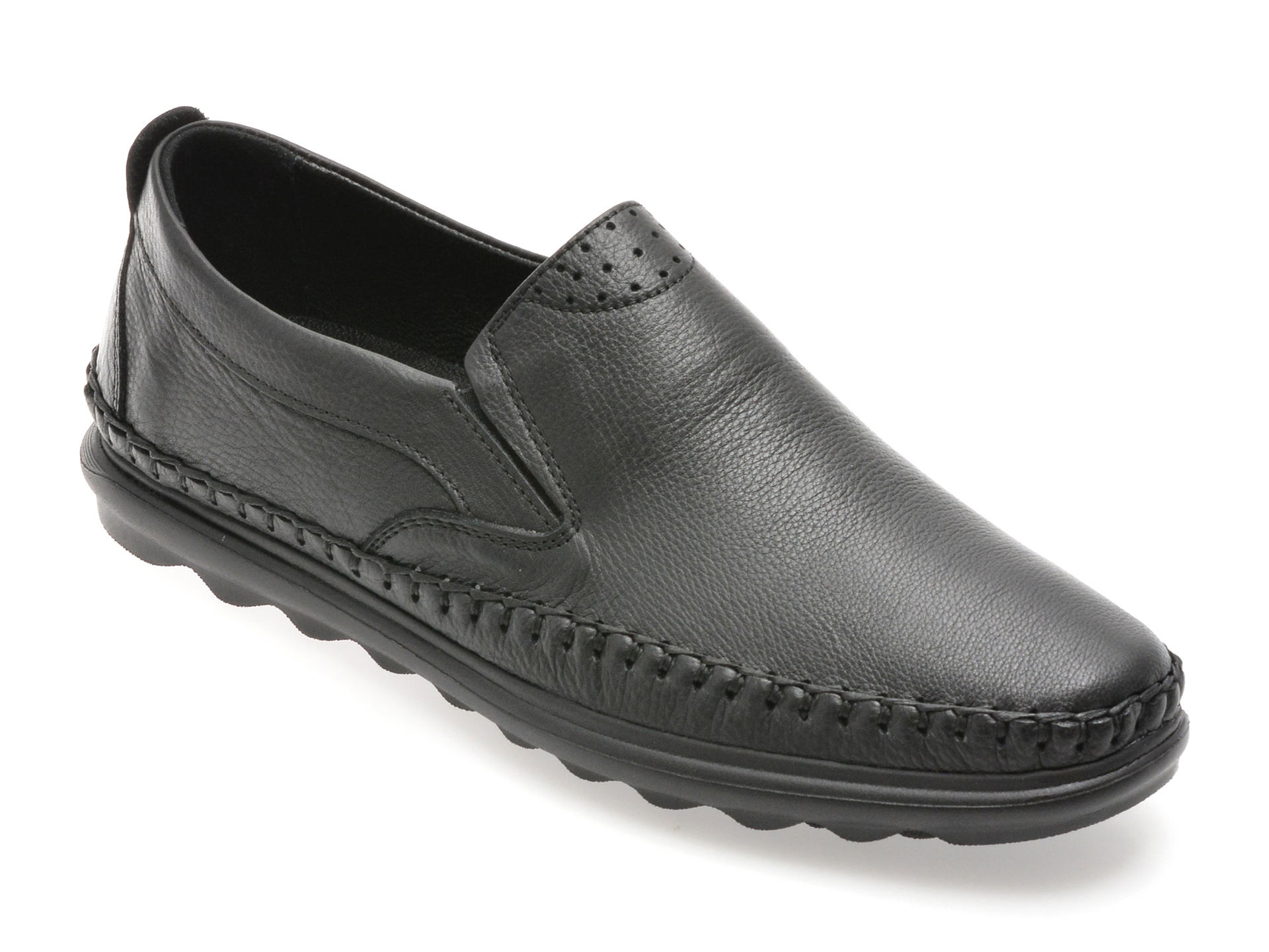 Pantofi OTTER Negri din Piele Naturală