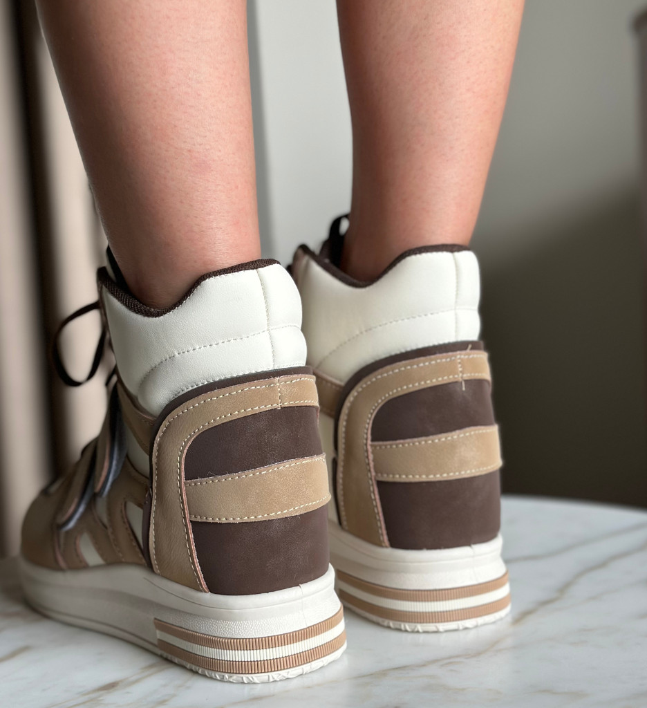 Sneakers Dama Kieran Khaki | Stil Urban Confortabil - imagine 4