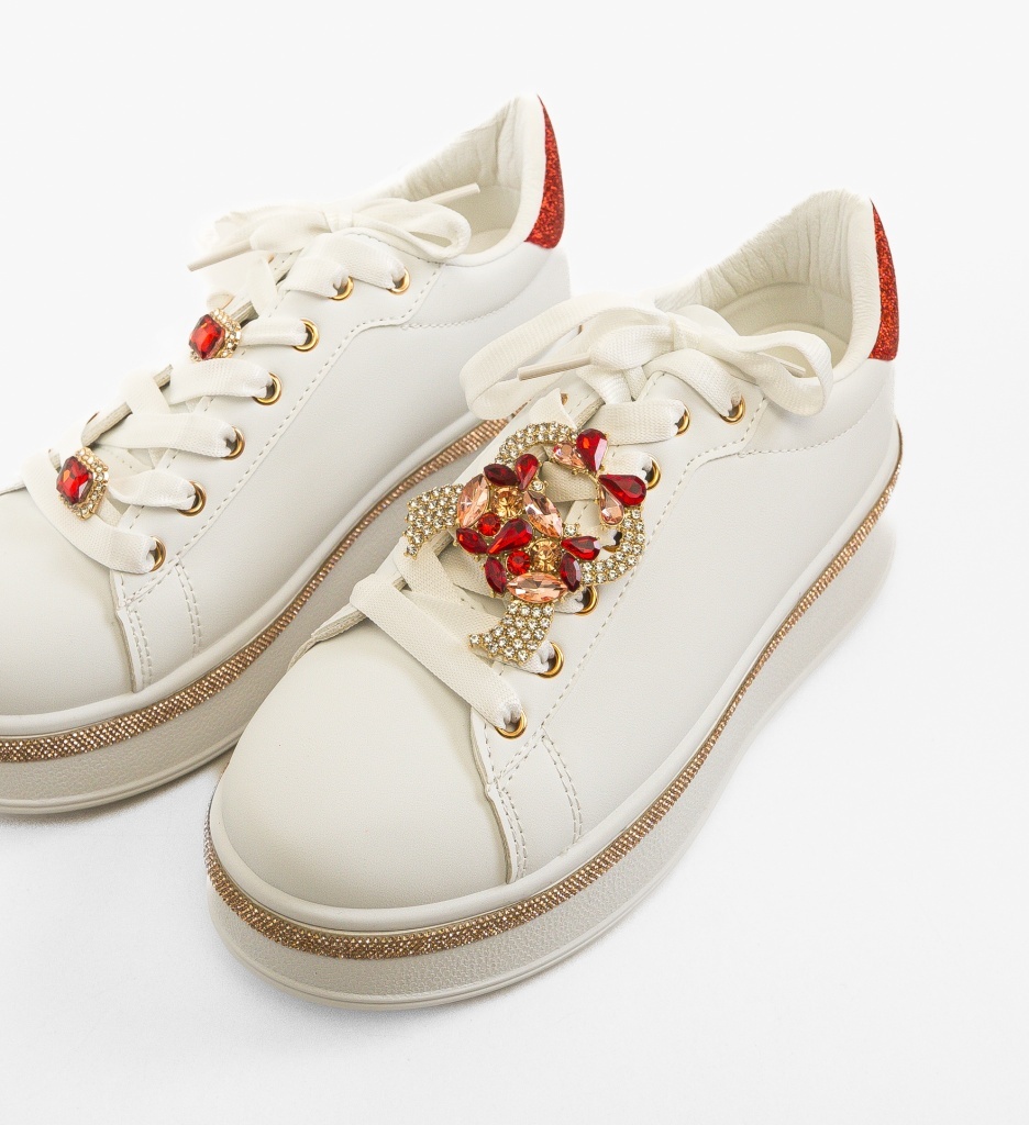 Sneakers Dama Weland Rosii | Confort și Stil - imagine 5