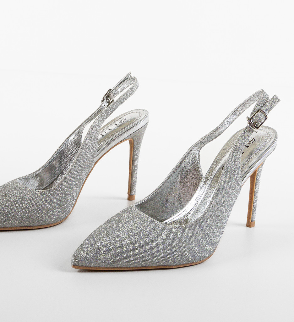 Pantofi Dama Yoder Argintii Eleganță și Stil - imagine 6
