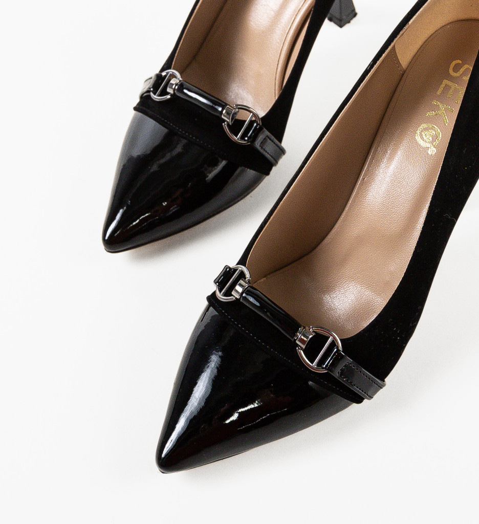 Pantofi cu Toc Bentle Negri | Eleganță și Stil - imagine 10
