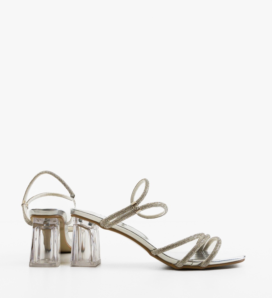 Sandale Dama Leyan Argintii | Eleganta si Stil - imagine 2
