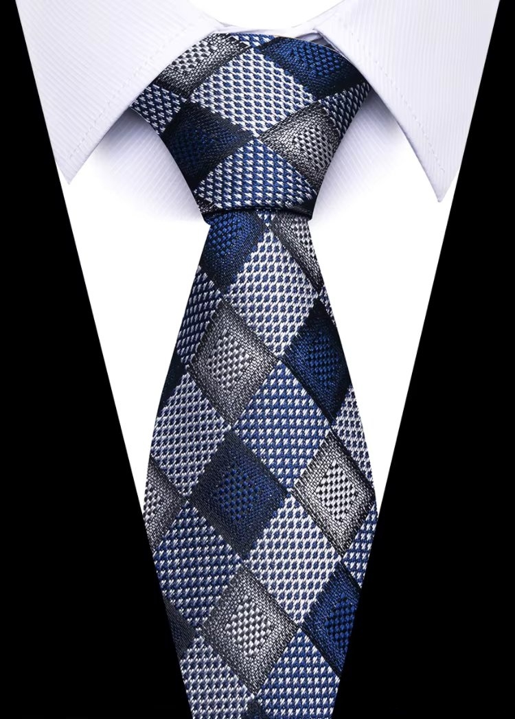 Cravată Picadili CR124 Albastru/Gri Eleganță