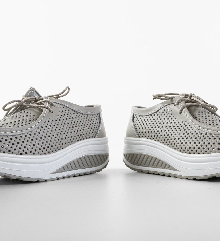 Pantofi Casual Baroco Gri | Confort & Stil - imagine 7