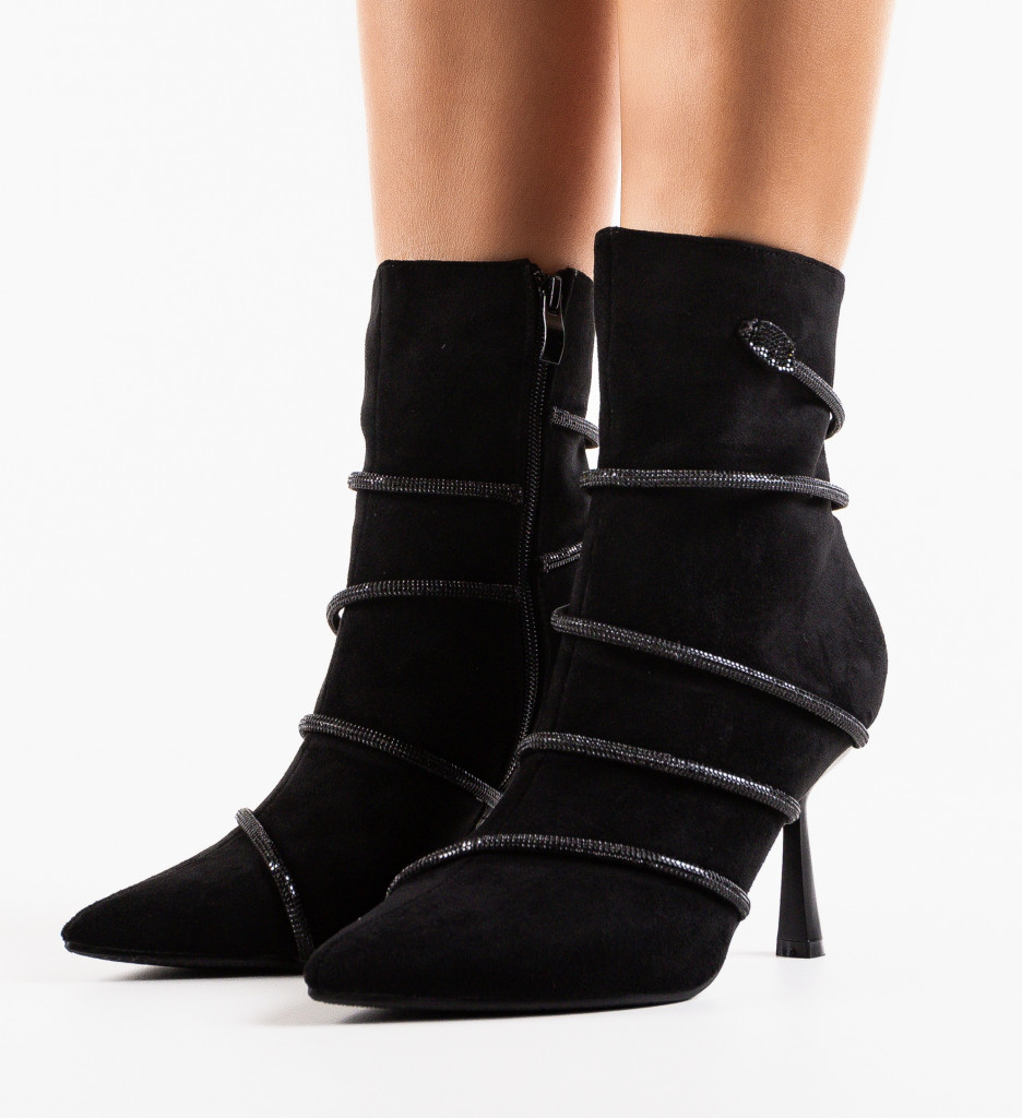 Botine Dama Hatti Negre - Eleganță și Confort - imagine 4