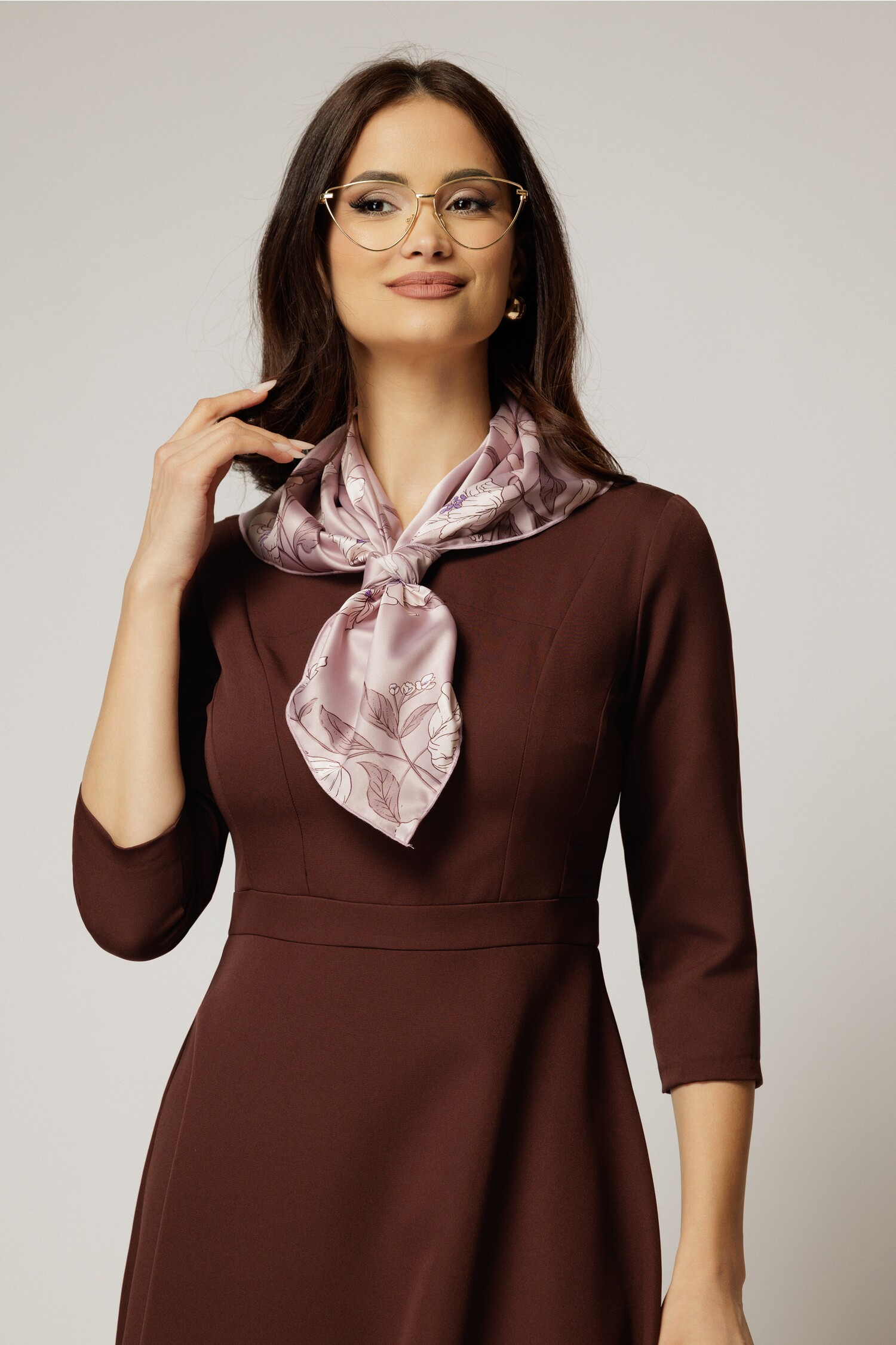 Eșarfă Roz Prăfuit Elegantă | Accesorii Modă