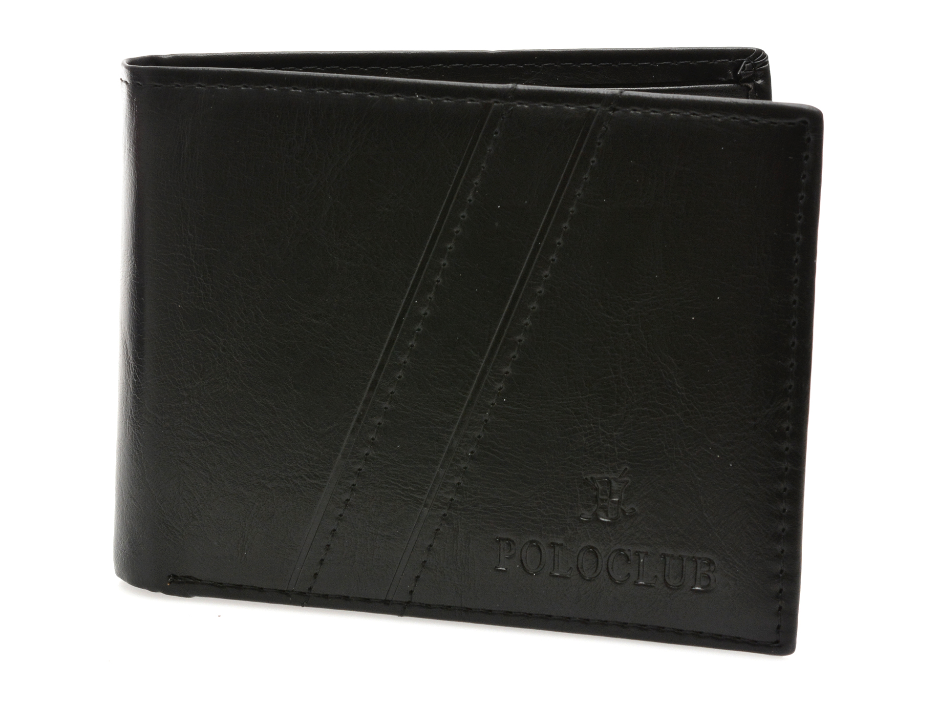 Portofel POLOCLUB Negru Piele Naturală PCP9012