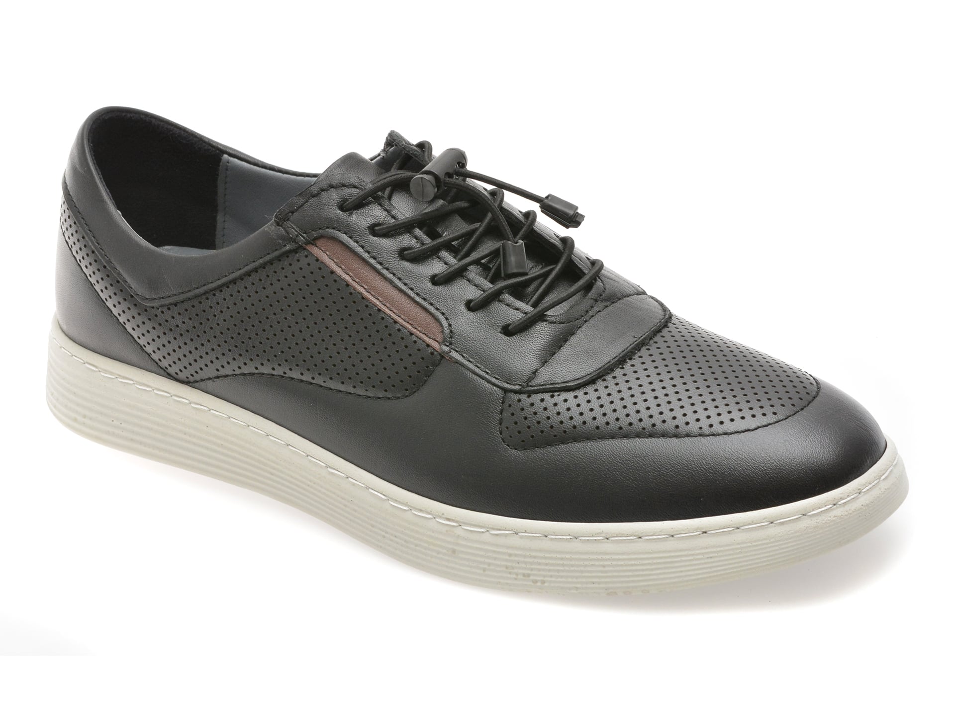 Bite The Bullet - Pantofi sport negri piele - imagine 2