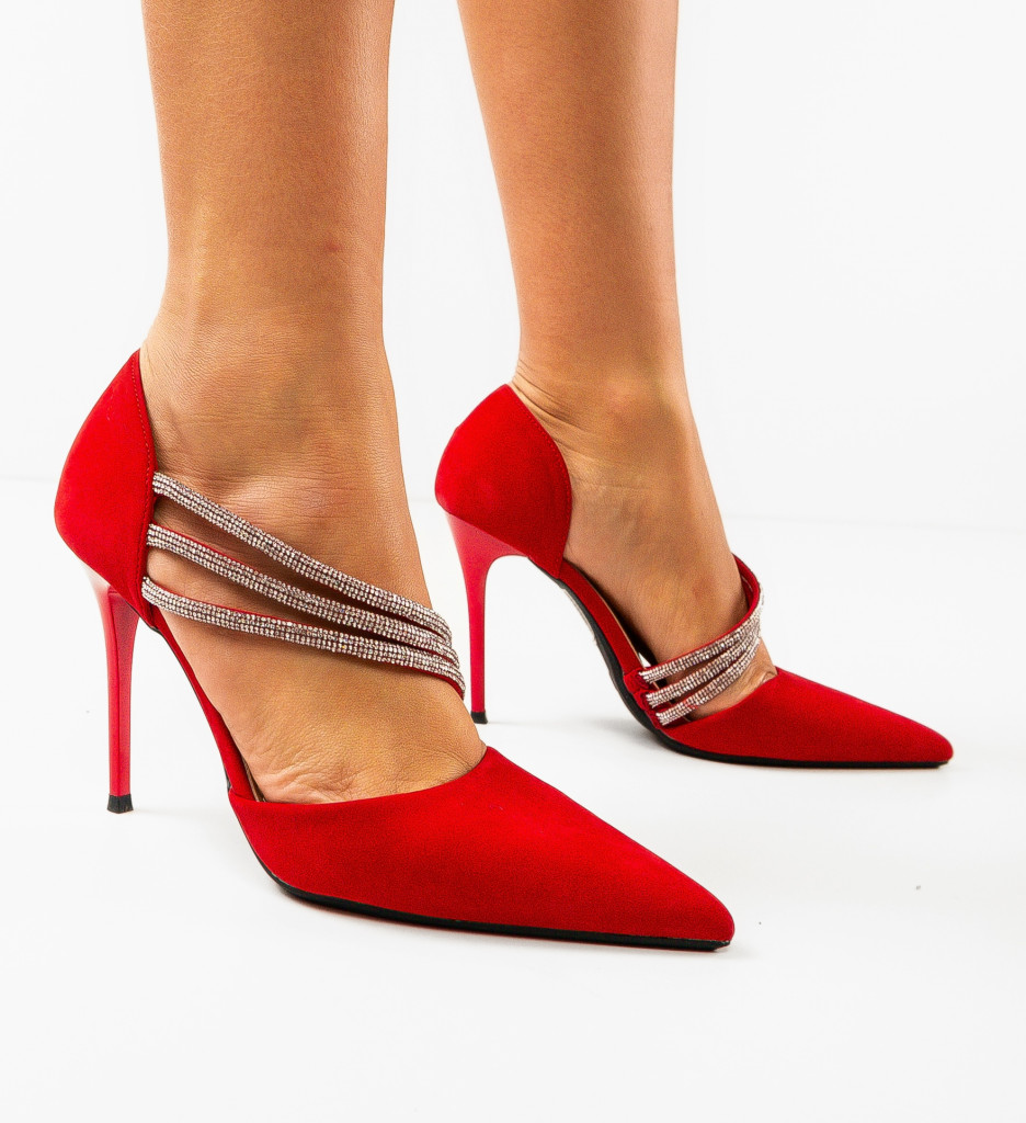 Pantofi Irmina Rosii - Eleganță la Fiecare Pas - imagine 7
