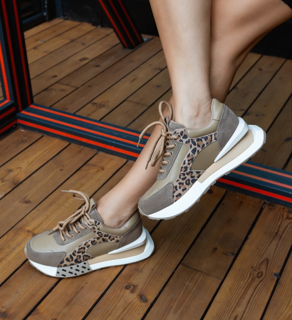 Sneakers Klery Khaki | Confort Urban - imagine 3