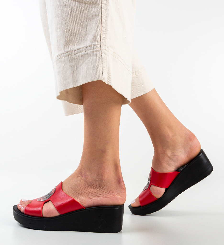Platforme Rose Rosii - Stil și Eleganță - imagine 3