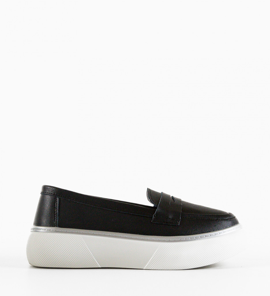 Pantofi Casual Dama Prossy Negri - Confort & Stil - imagine 2