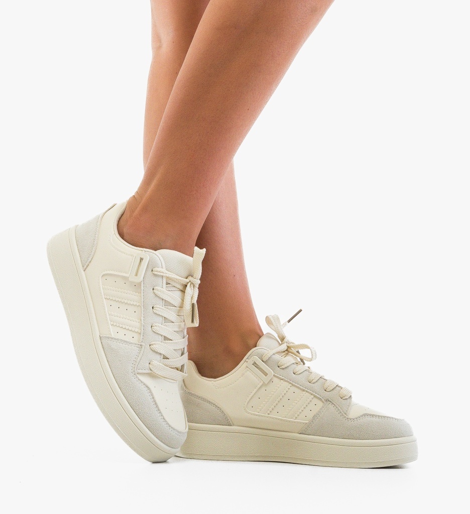 Sneakers Dama Spring Bej - Confort și Stil - imagine 3