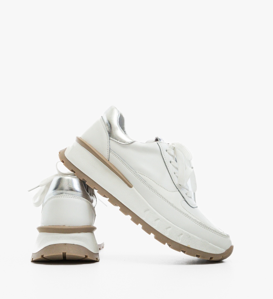 Sneakers Dama Myrya Albi – Confort și Stil - imagine 5
