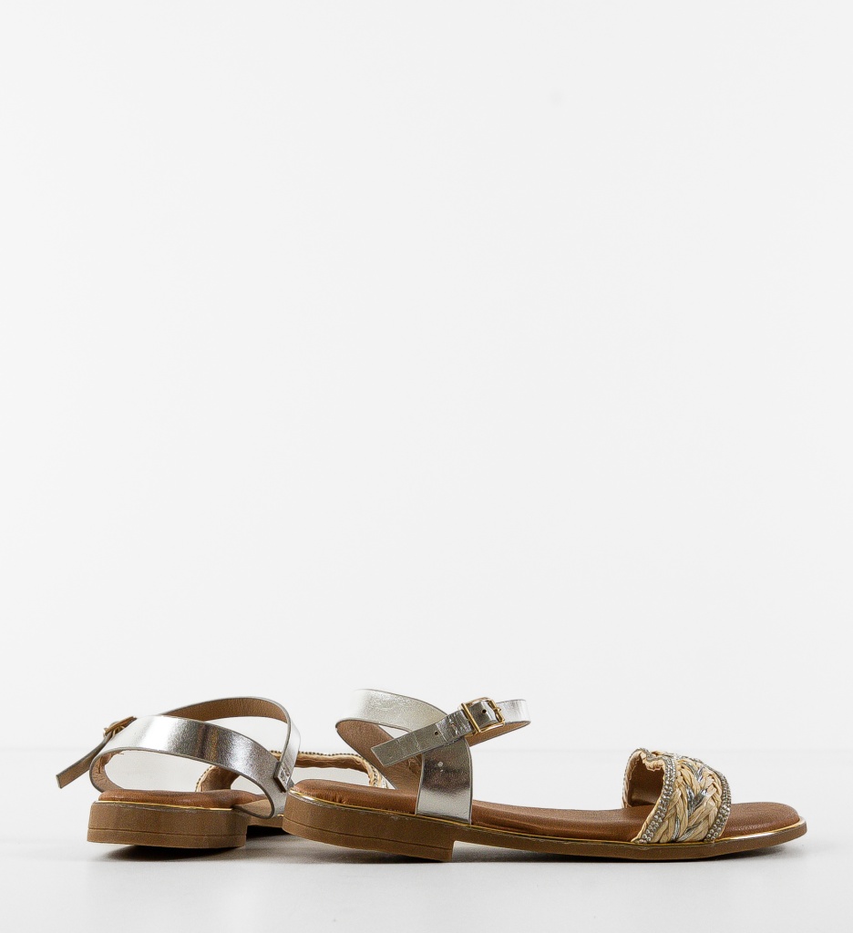 Sandale Dama Argintii Paulu | Stil Refinat - imagine 5
