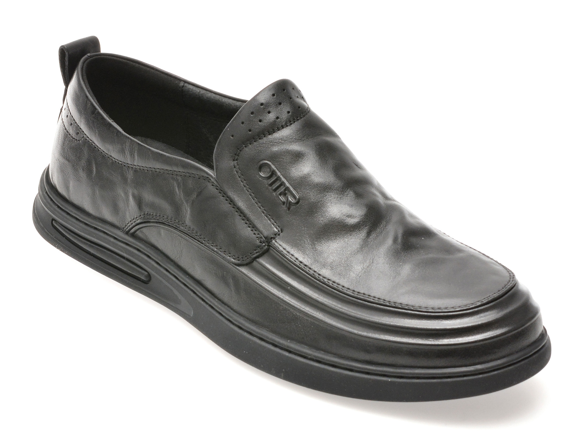 Mocasini OTTER negri din piele naturală - eleganță maximă