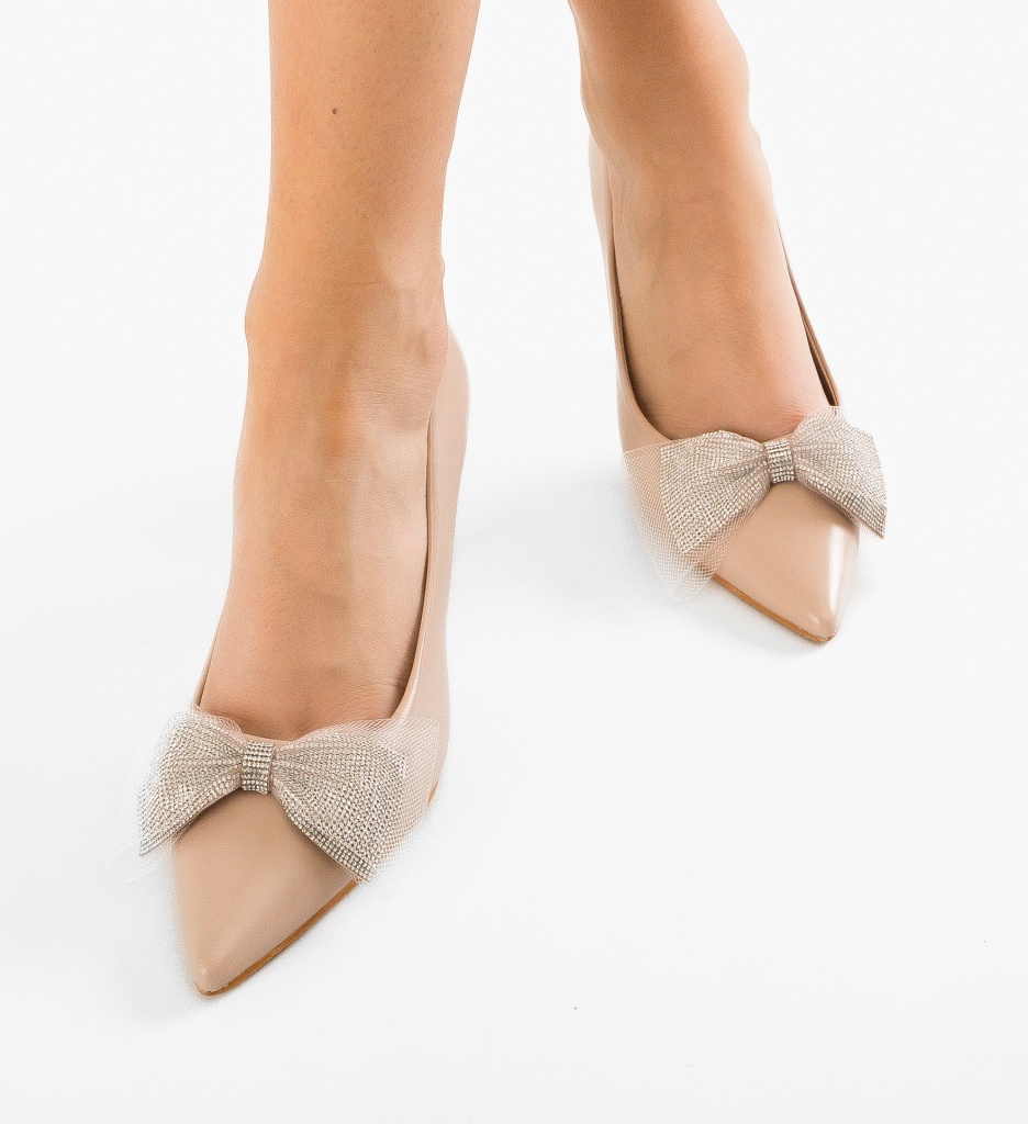 Pantofi Bylay Nude | Eleganți și Versatili - imagine 3