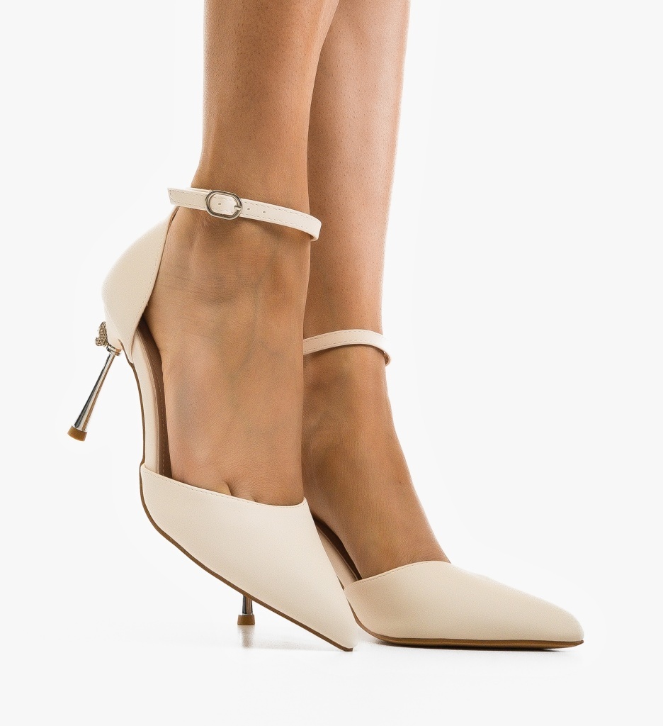 Pantofi Dama Bryan Bej Eleganți - imagine 4