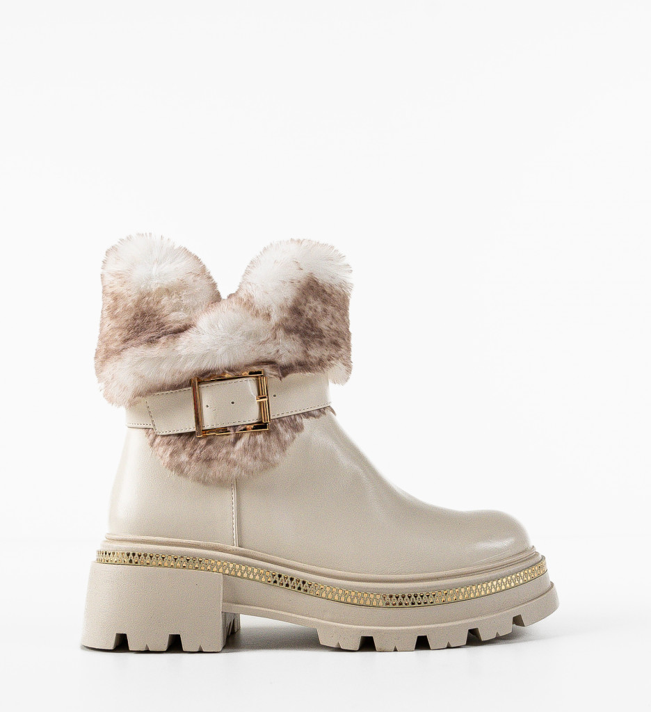 Ghete Dama Shelton Bej | Eleganta si Confort