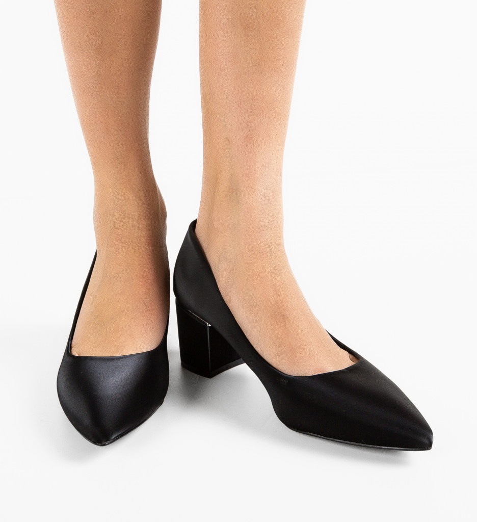 Pantofi dama Berry Negri - Eleganți și Versatili - imagine 2