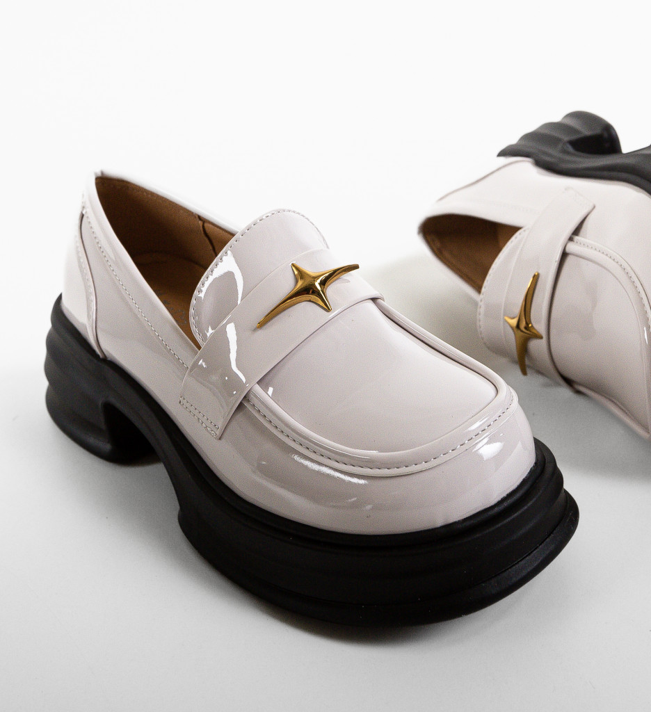 Pantofi Casual Dama Mezony Bej | Confort & Stil - imagine 7