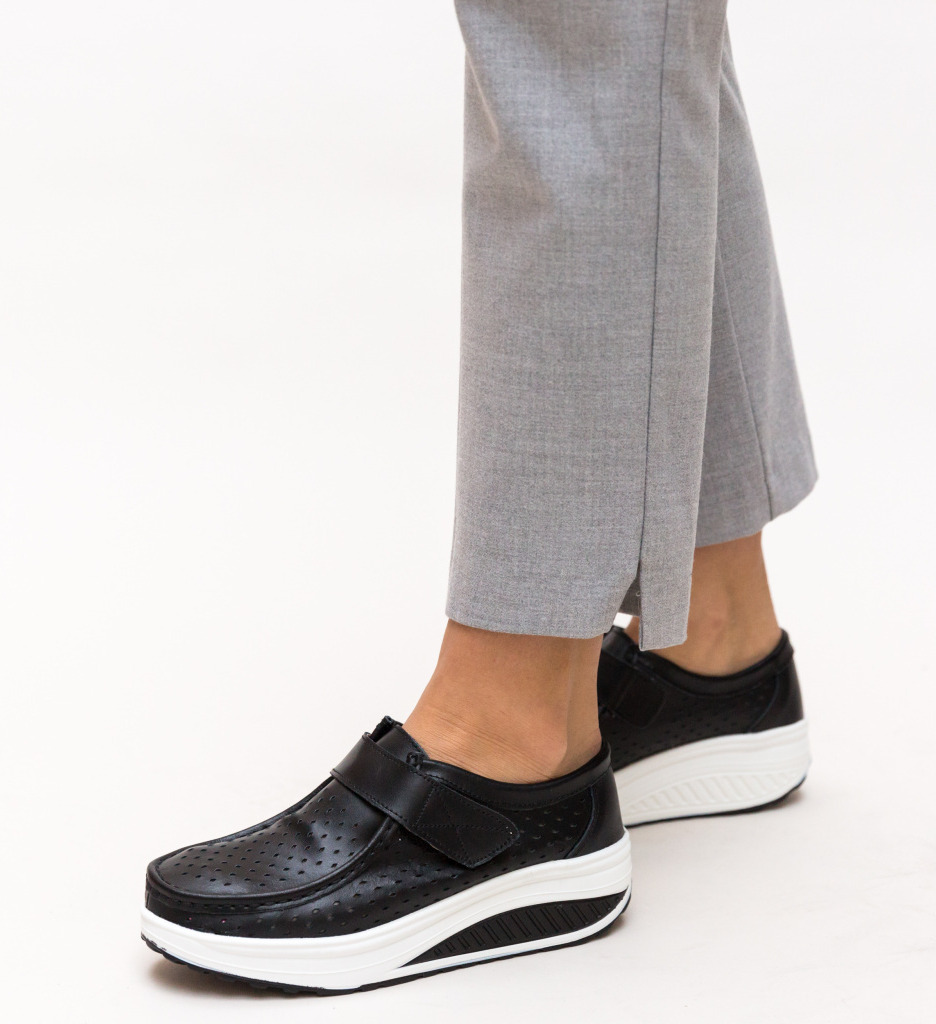 Pantofi Casual Bozta Negri - Confort și Stil