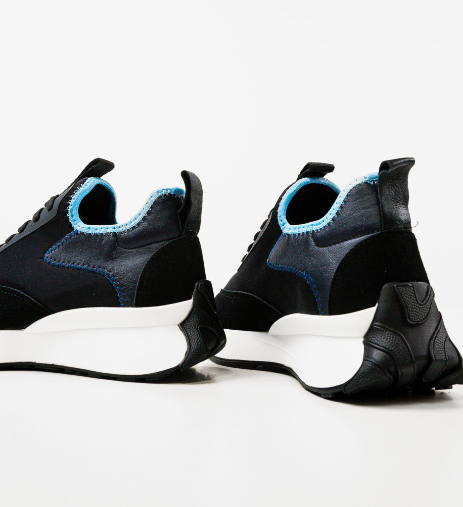 Sneakers Dama Londan Negri | Confort și Stil Urban - imagine 5