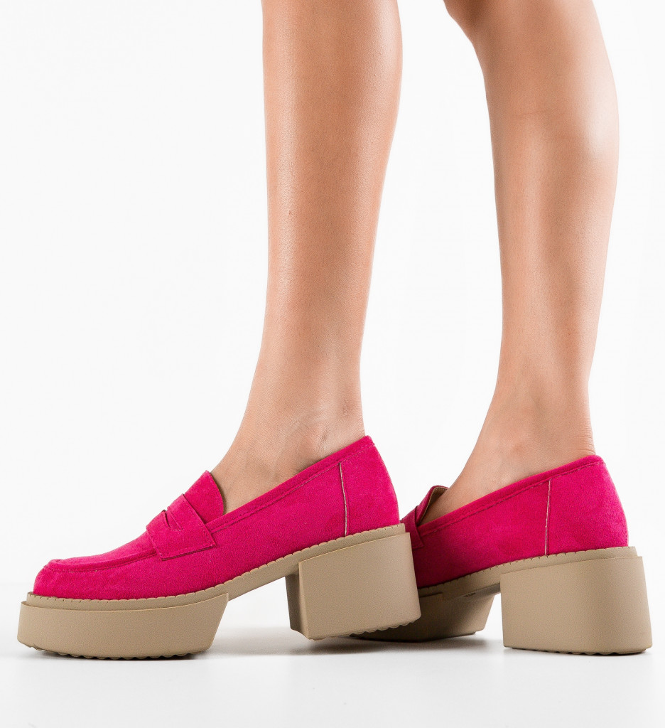 Pantofi Casual Atein Fuchsia | Culoare Vibranta - imagine 2