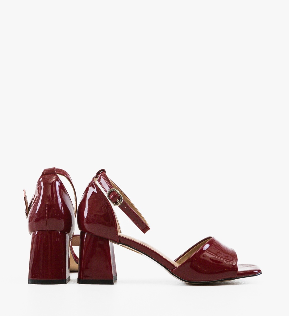 Sandale cu toc Azaf Grena | Eleganță și Stil - imagine 3