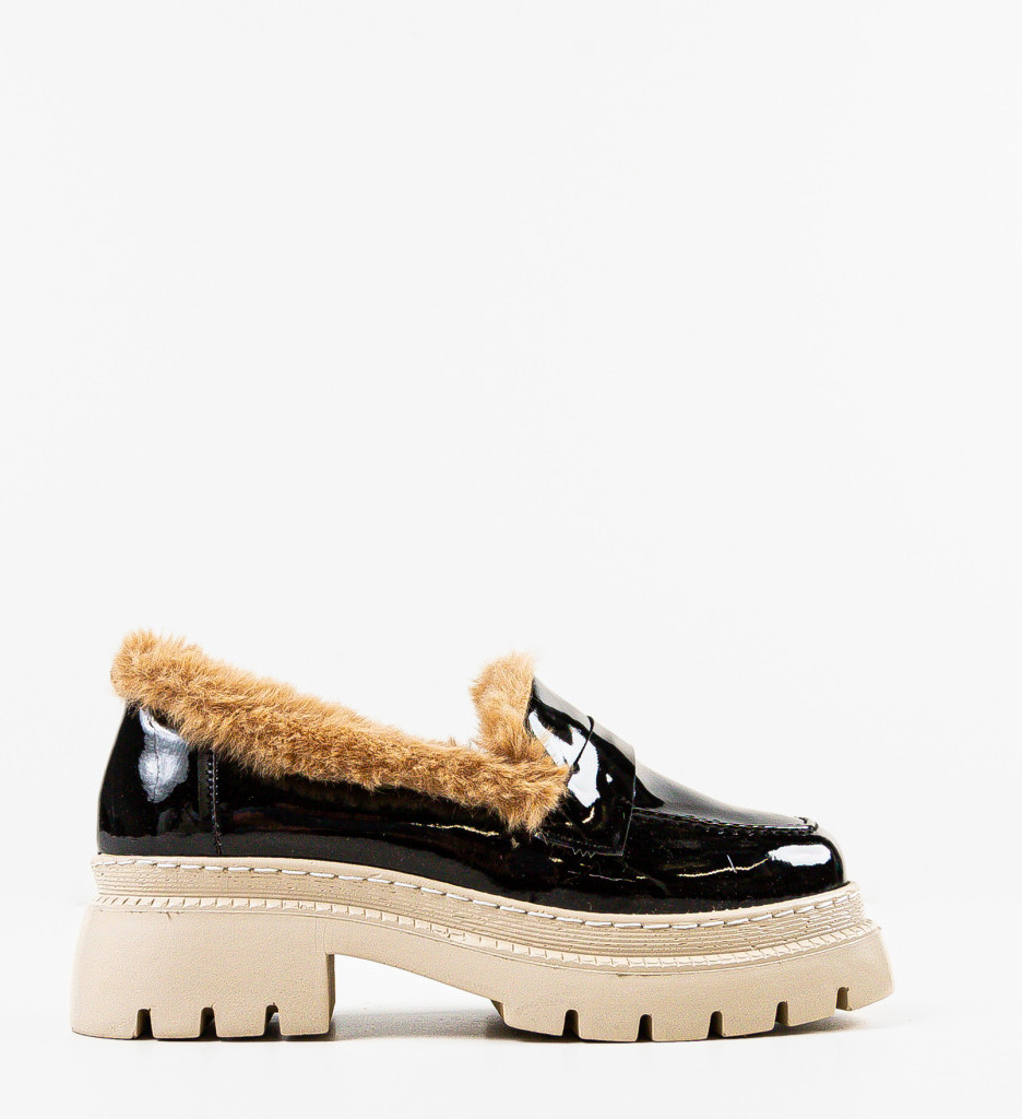 Pantofi Casual Dama Monday Negri - Confort Zilnic - imagine 4