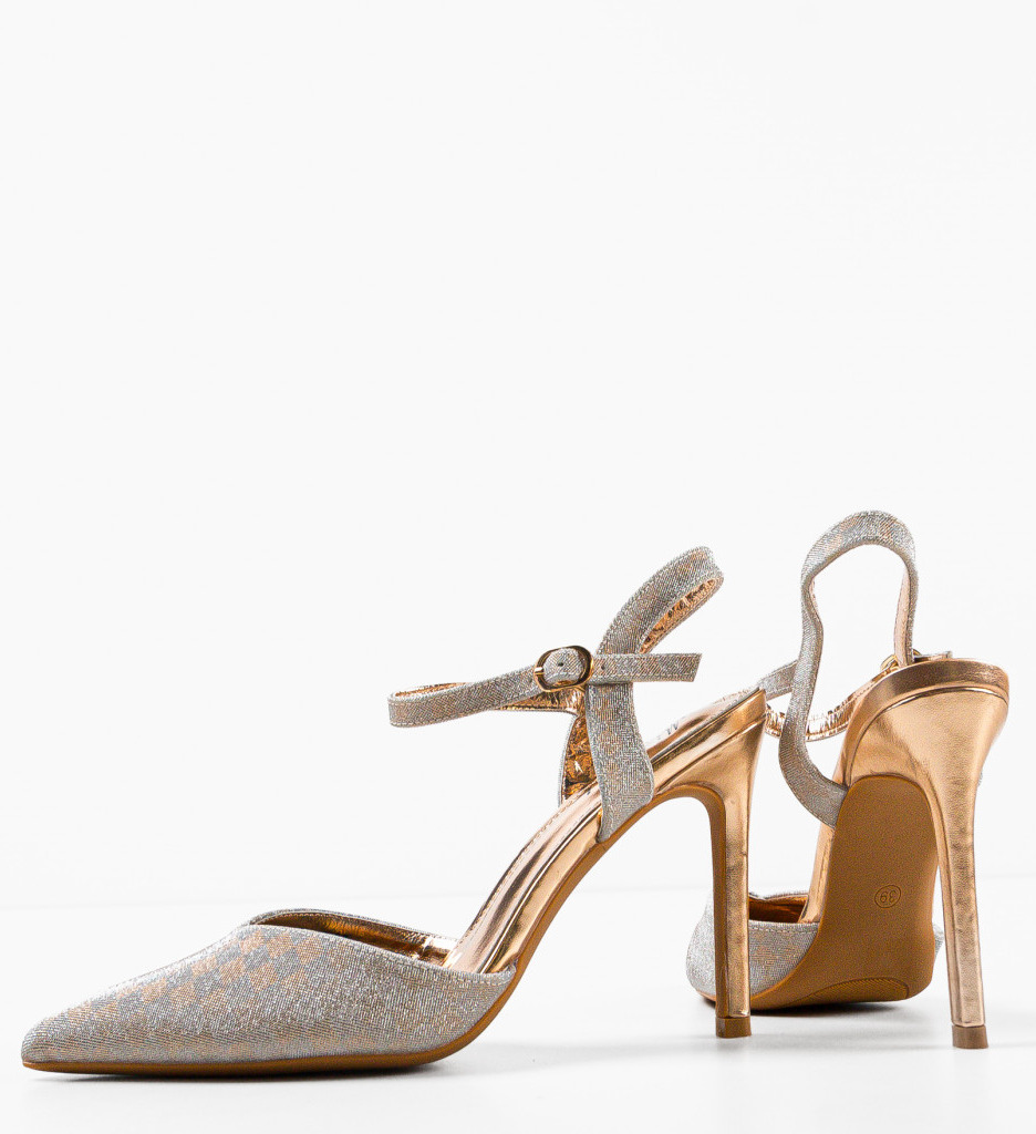 Pantofi Valborg Aurii 2 - Eleganță cu Toc - imagine 8