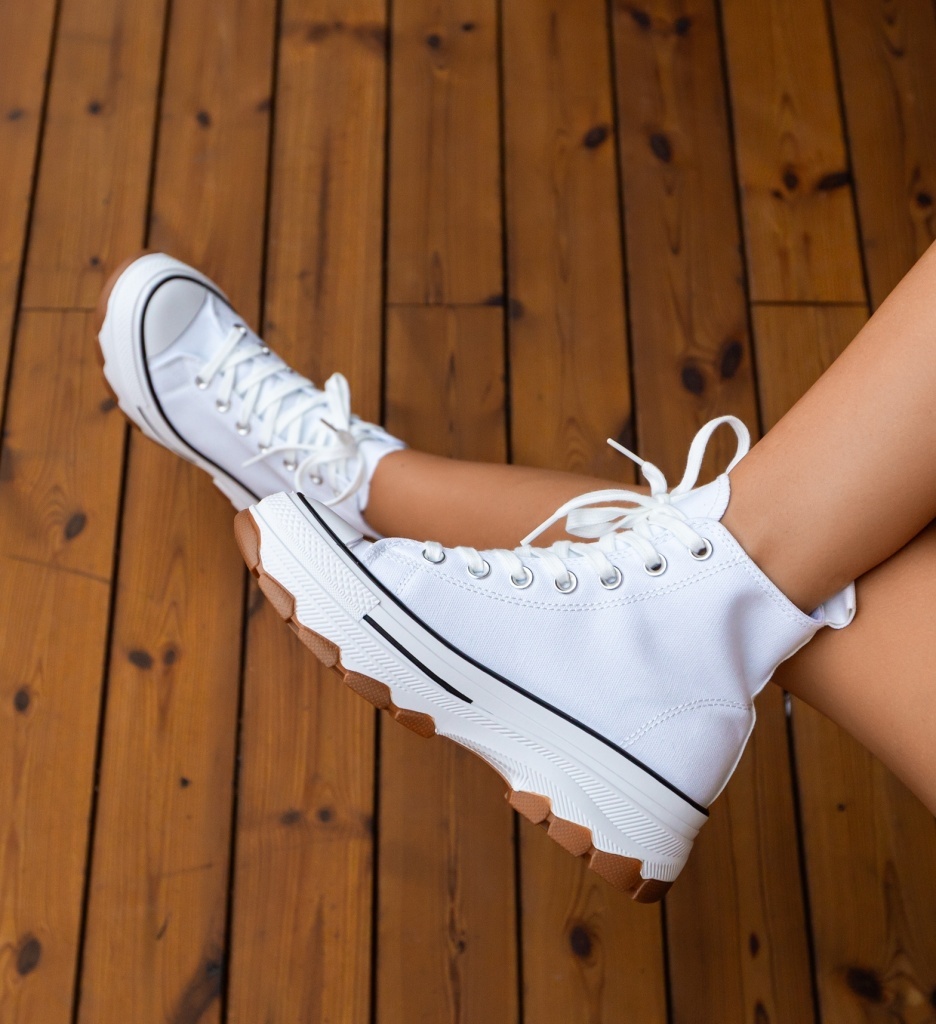 Sneakers Dama Blait Albi - Confort și Stil