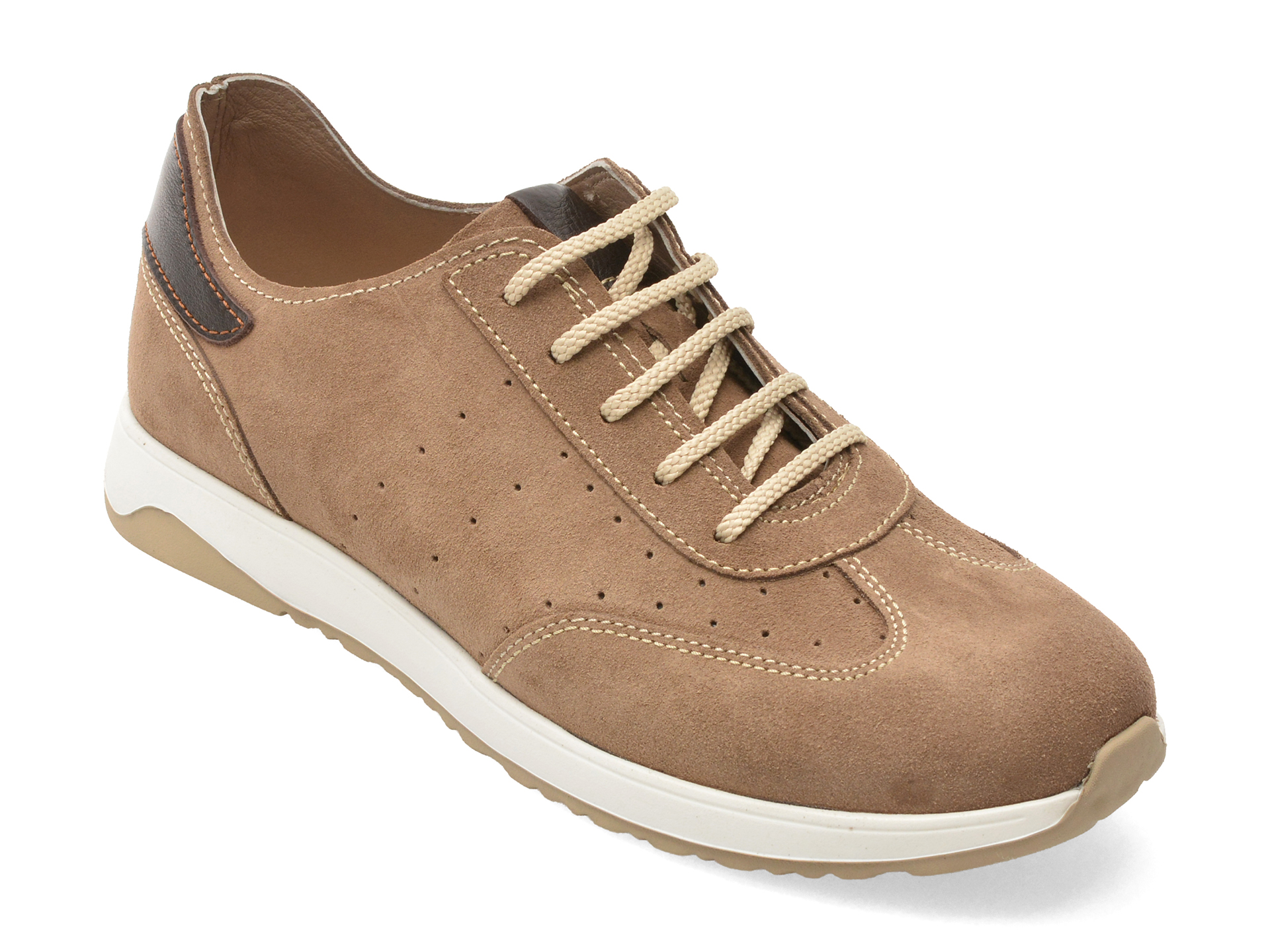 Pantofi Sport Otter Barbati Piele Intoarsa Gri