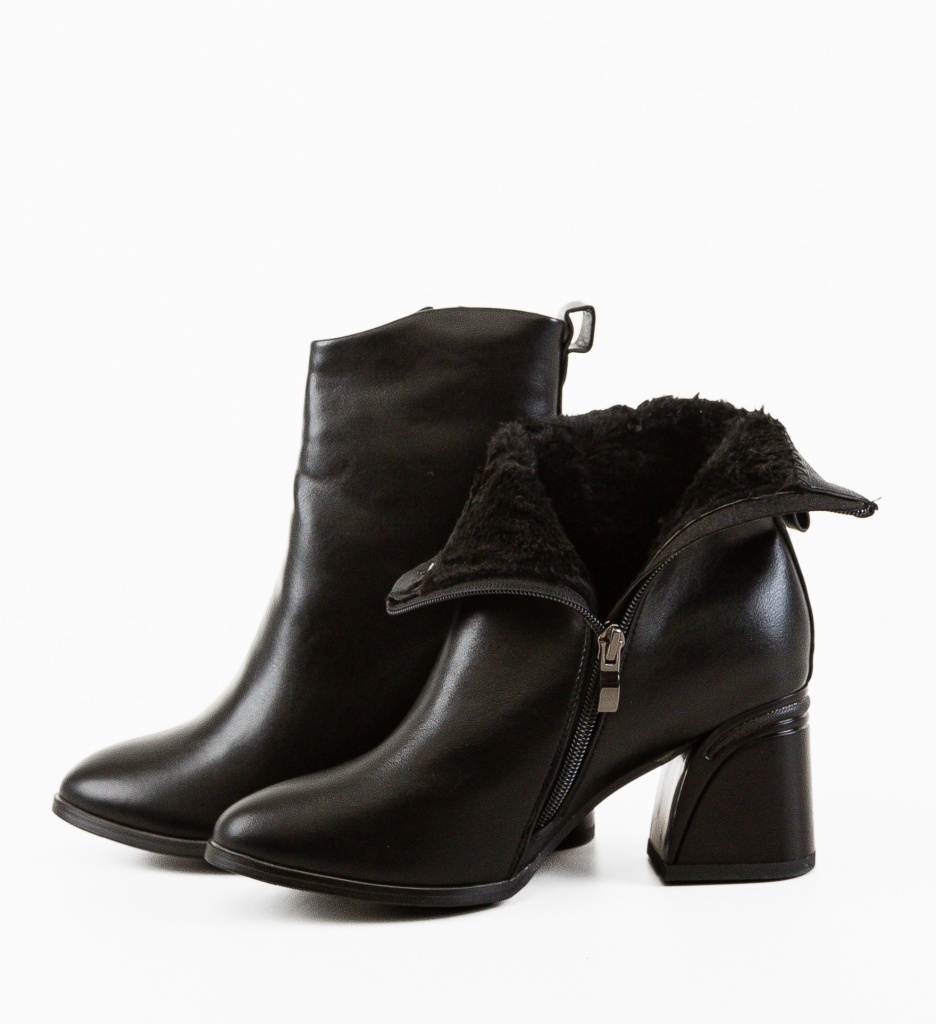 Botine Dama Kara Negre | Eleganță Urbană - imagine 7