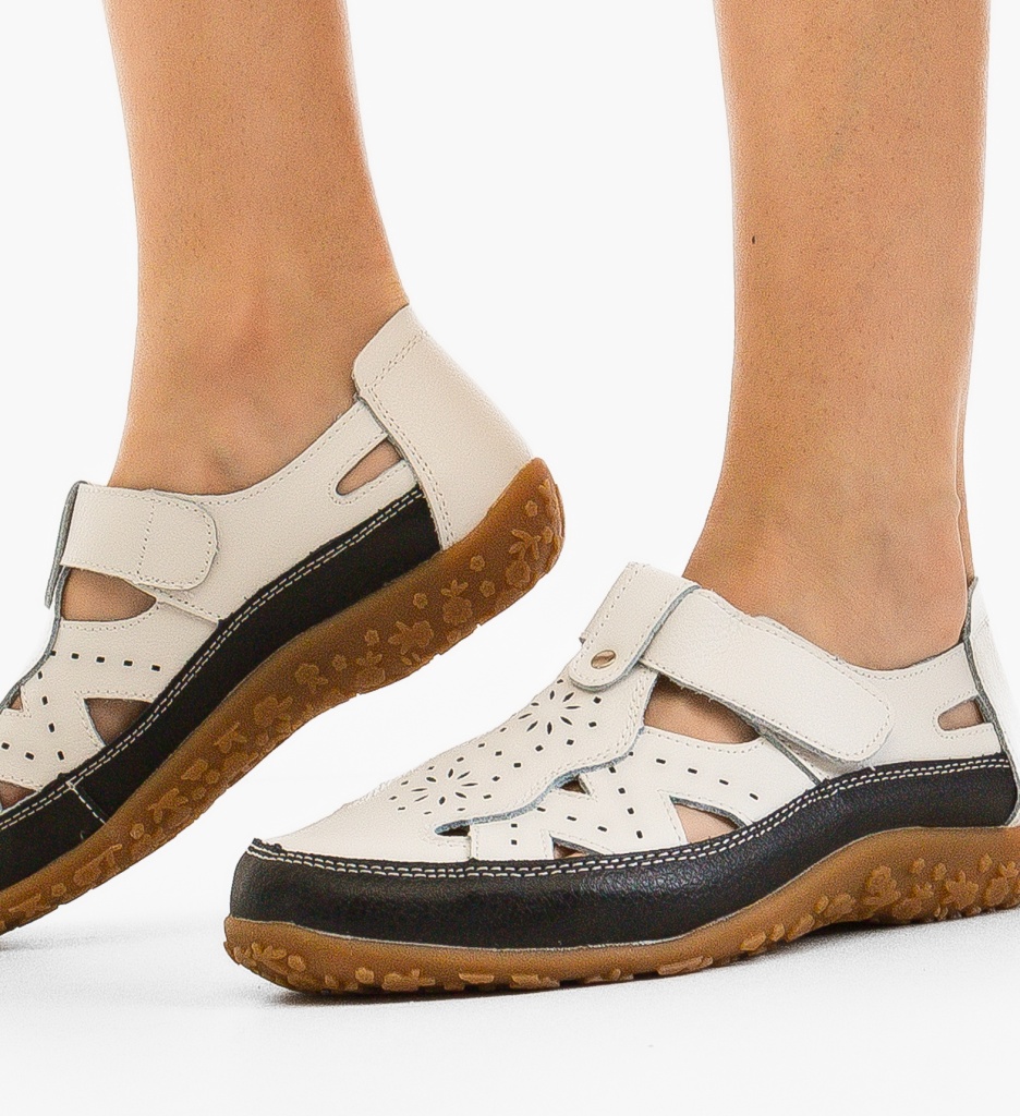Pantofi Casual Pampy Albi - Confort și Stil