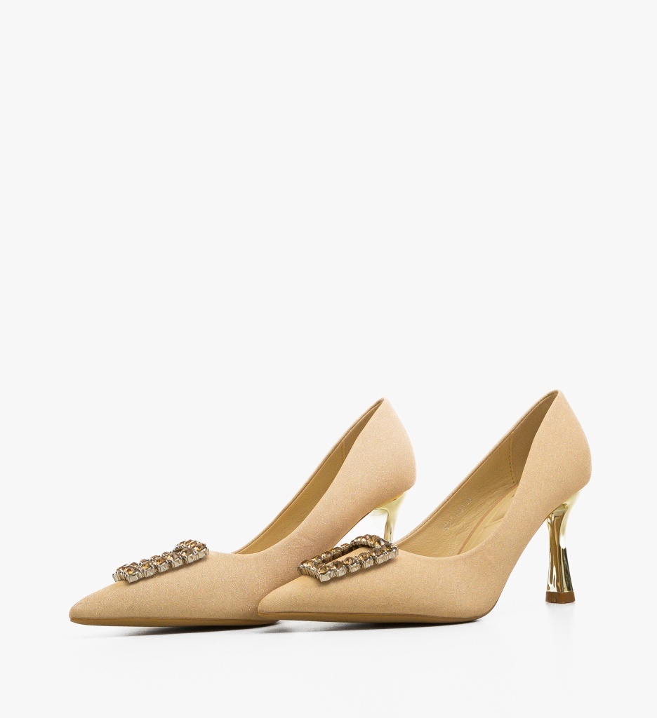 Pantofi Dama Galeo Aurii Eleganți - imagine 5