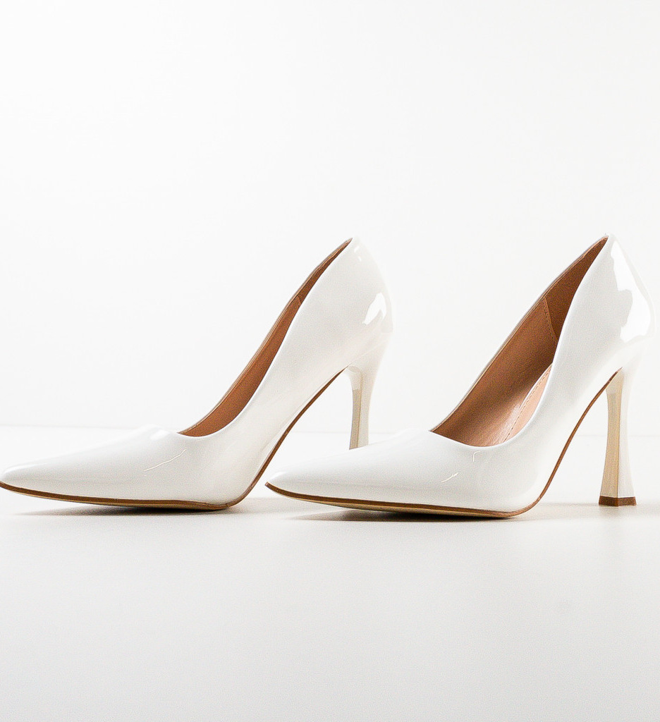 Pantofi Lindo Albi cu Toc - Eleganță și Stil - imagine 6