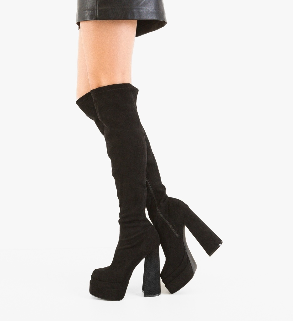 Cizme Dama Morden Negre Depurtat - Eleganță Maximă - imagine 4