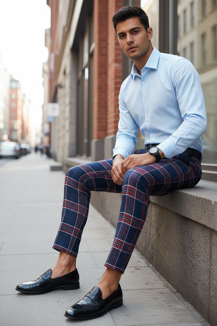 Pantaloni Casual Carouri Bumbac | Confort și Stil - imagine 2