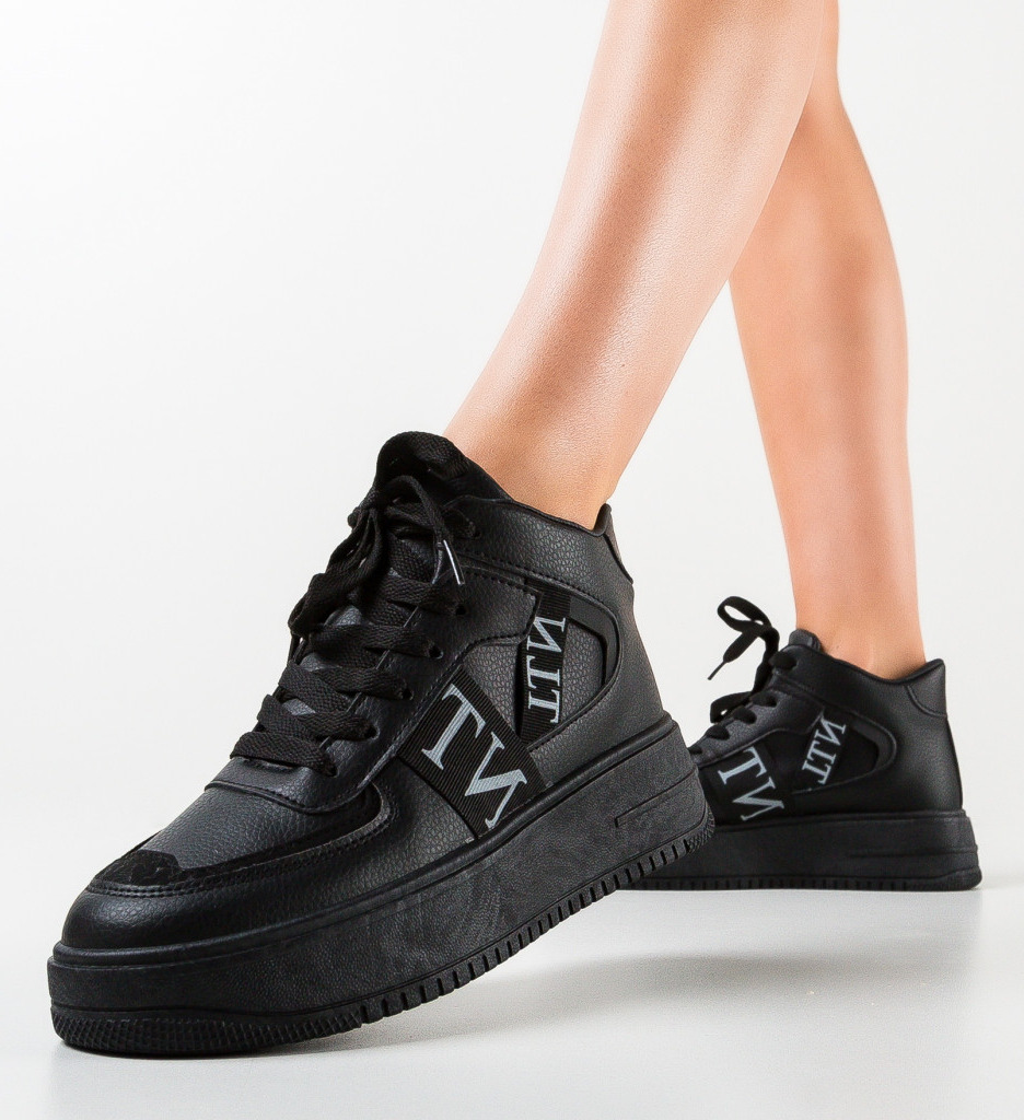 Sneakers Velton Dama Negri | Confort Urban - imagine 3